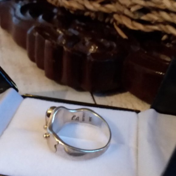 RARE Empire Ring | 18K Gold Amethyst | Antiquity, 1 of a kind Ring | Sterling + - Picture 7 of 8